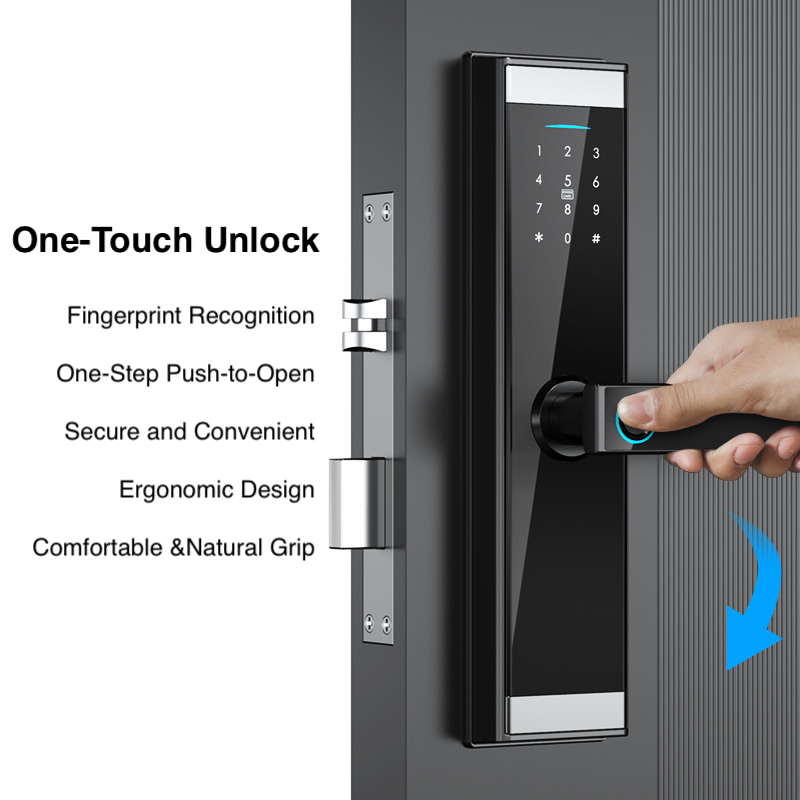 MS06 Tuya Wifi App Fingerprint Smart Door Lock