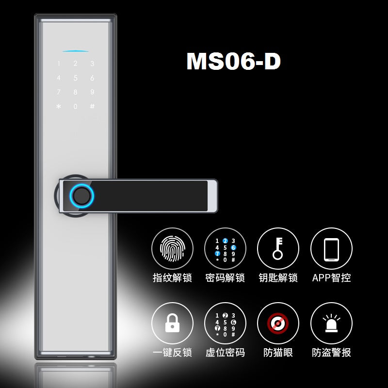 MS06-D Wifi Tuya/TTlock Smart Lock for Home, Hotel and Apartment