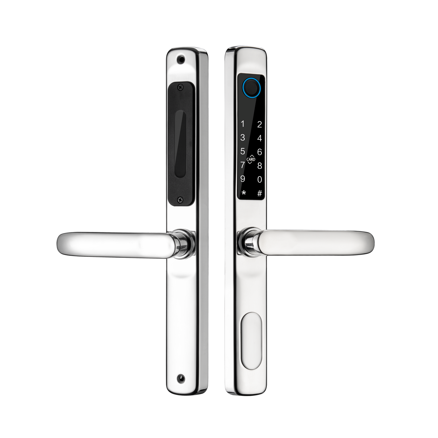 MS01 Wifi Fingerprint Tuya Glass Door Sliding Door Smart Lock