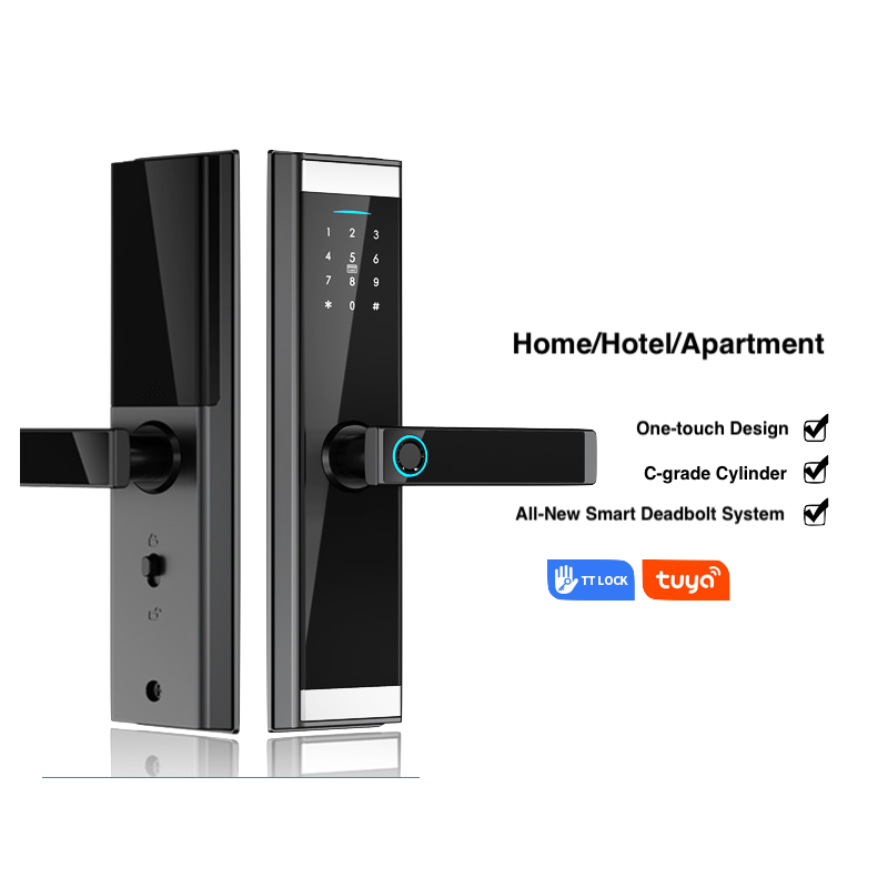 MS06 Tuya Wifi App Fingerprint Smart Door Lock