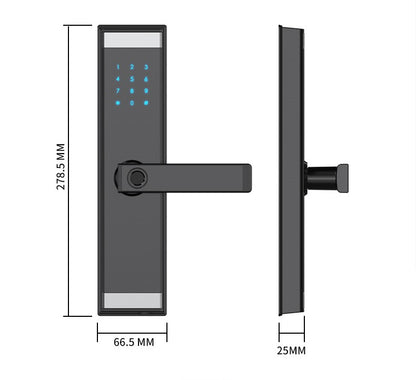 MS06 Tuya Wifi App Fingerprint Smart Door Lock