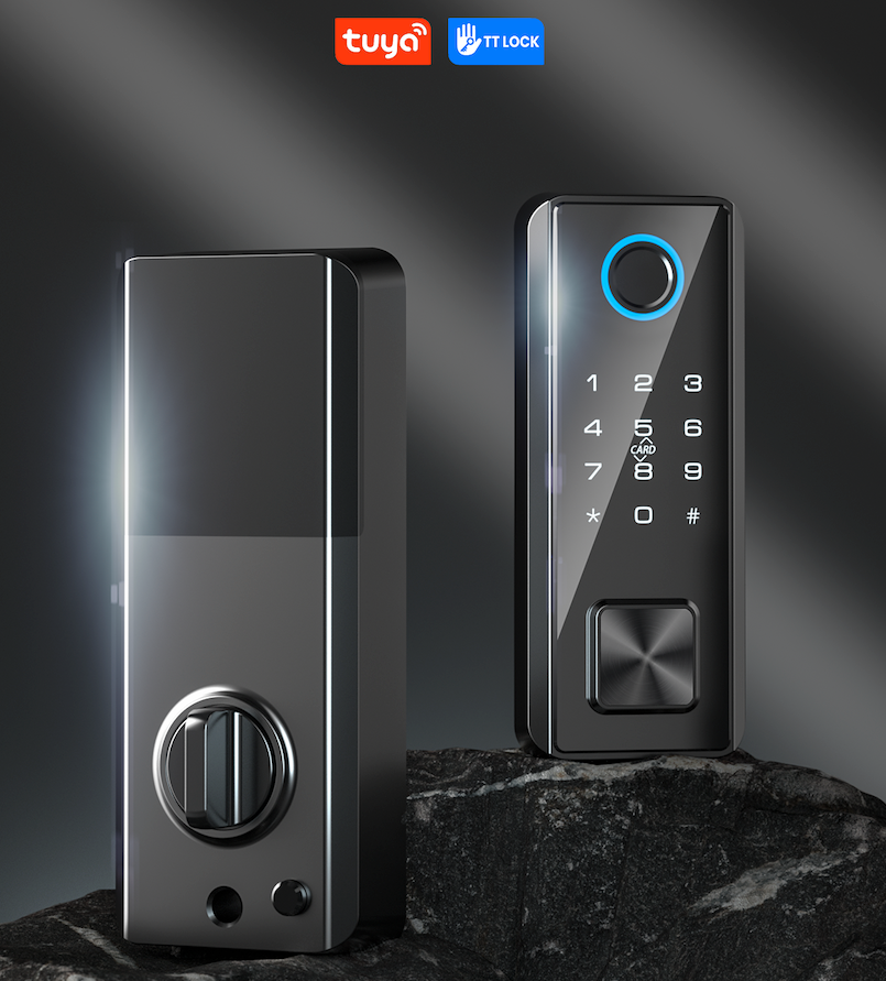 D2 BLE Tuya TTL Deadbolt Smart Lock for Personal and Hotel, Apartment Application